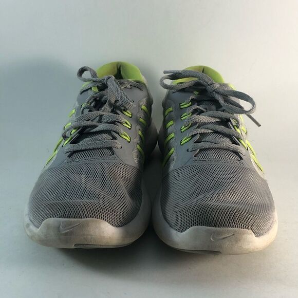 Nike lunarstelos womens running shoes lace up mesh sneakers gray green size 7.5 - Picture 2 of 8